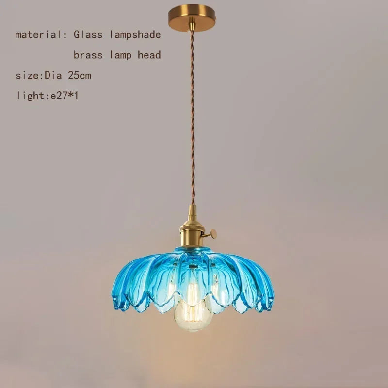 Nordic Retro Glass Pendant Light