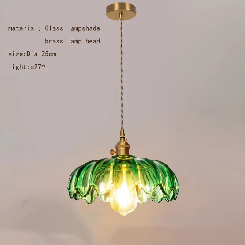 Nordic Retro Glass Pendant Light