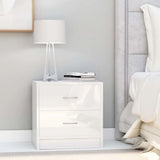 Bright white bedside Table