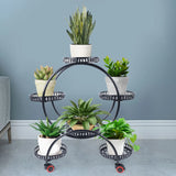 Metal Plant Stands 6 Pots Plants Flower Stand