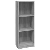 Library 3 levels Sonoma Gray 40x24x109 cm