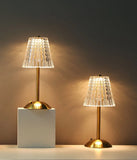 Crystal retro table lamp  bedroom