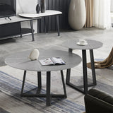 Round Modern Marble Nesting Coffee table