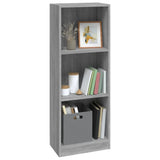 Library 3 levels Sonoma Gray 40x24x109 cm