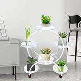 Metal Plant Stands 6 Pots Plants Flower Stand